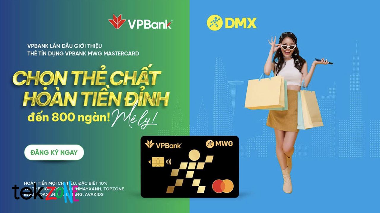 Ra mắt thẻ VPBank MWG - Vũ khí hoàn tiền mới cho người dùng hiện đại, tối ưu trải nghiệm mua sắm