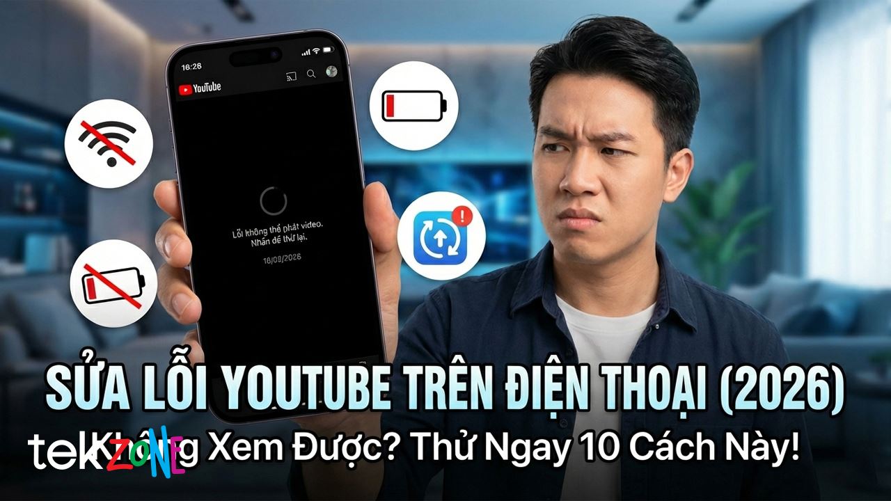 Cách sửa lỗi không vào, không xem được YouTube triệt để 2026: Tổng hợp 10+ giải pháp nhanh