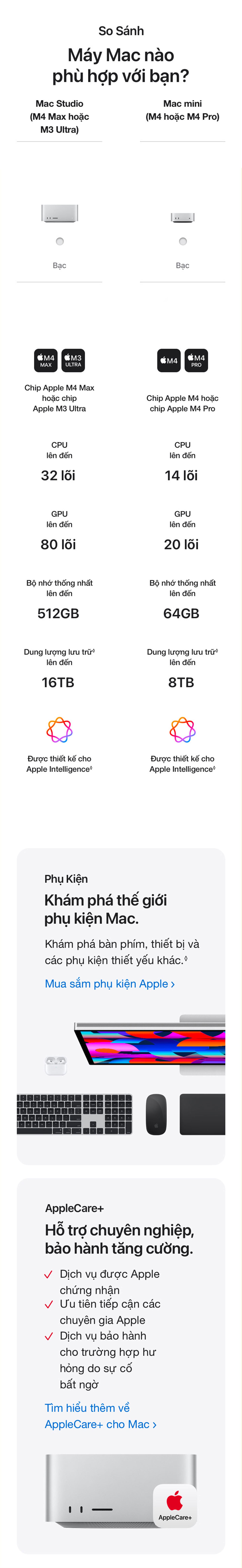 Mac Studio M4 Max 36GB 512GB 2025 giá tốt, chính hãng Apple