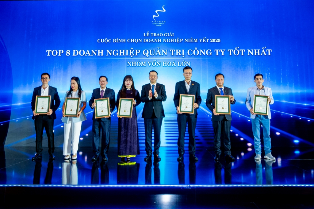 MWG Duoc Vinh Danh Trong Top 08 Doanh Nghiep Quan Tri Cong Ty Tot Nhat 2025 - Nhom Von Hoa Lon