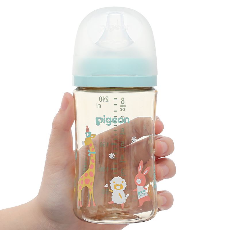 Bình sữa nhựa PPSU Pigeon Plus WN3 cổ rộng 160 ml (0 - 3 tháng) 22