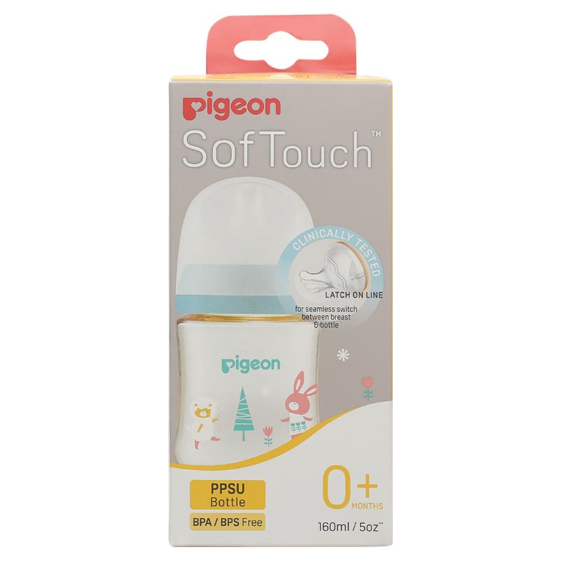 Bình sữa nhựa PPSU Pigeon Plus WN3 cổ rộng 160 ml (0 - 3 tháng) 10