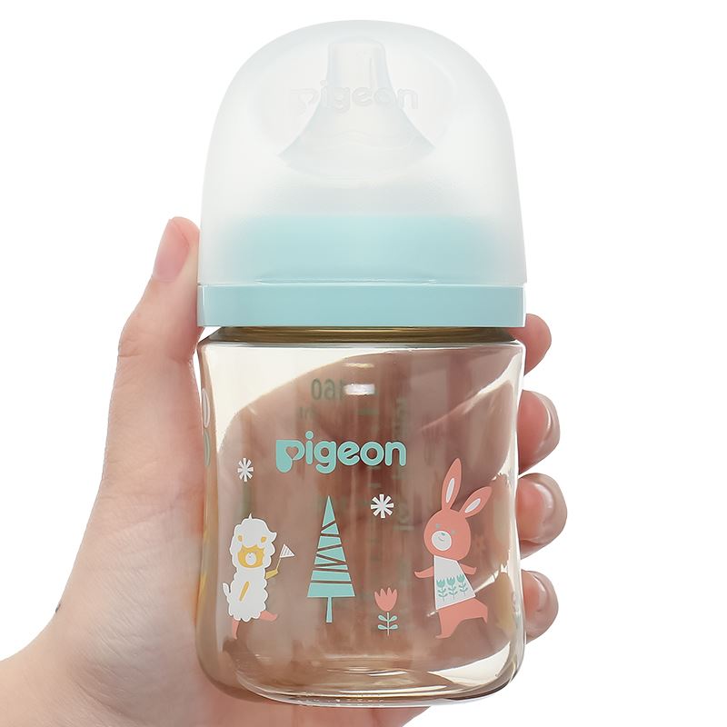 Bình sữa nhựa PPSU Pigeon Plus WN3 cổ rộng 160 ml (0 - 3 tháng) 8