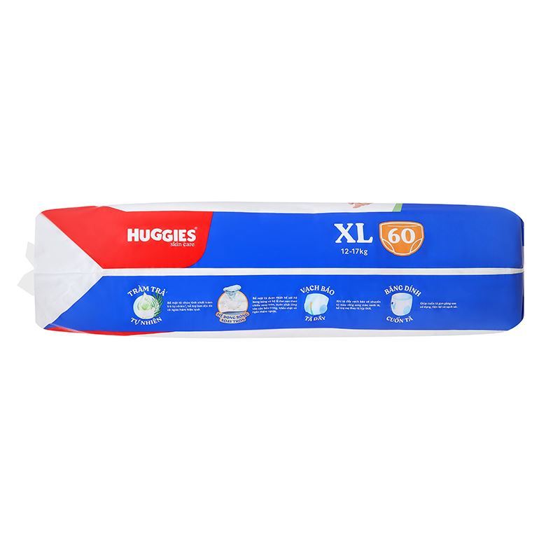 Combo 2 tã quần Huggies Skincare cực đại size XL 60 miếng/bịch (12 - 17 kg) - Giao bao bì ngẫu nhiên 6
