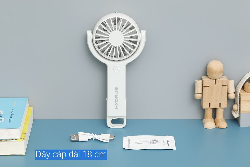Quạt cầm tay mini Hydrus JF-07 - Trắng 12