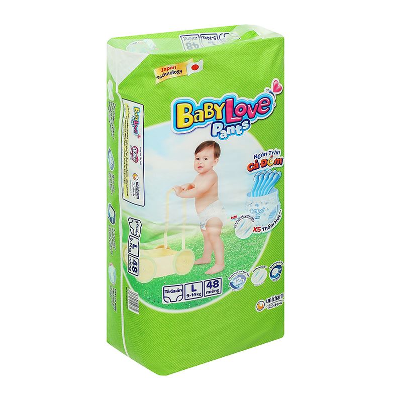 Tã quần BabyLove size M 48 +4/+12 miếng (6 - 11 kg) - Giao bao bì cộng miếng ngẫu nhiên 18
