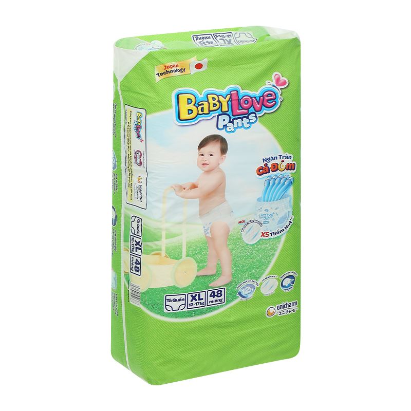 Tã quần BabyLove size M 48 +4/+12 miếng (6 - 11 kg) - Giao bao bì cộng miếng ngẫu nhiên 32