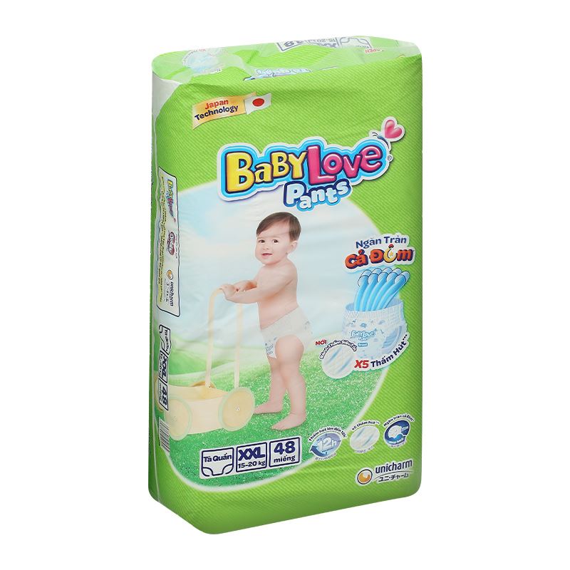 Tã quần BabyLove size M 48 +4/+12 miếng (6 - 11 kg) - Giao bao bì cộng miếng ngẫu nhiên 46