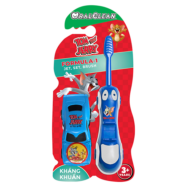 Bàn chải cho bé Oral Clean Formula-1 lông mềm (từ 3 tuổi) - Màu ngẫu nhiên, giá tốt - AVAKids.com