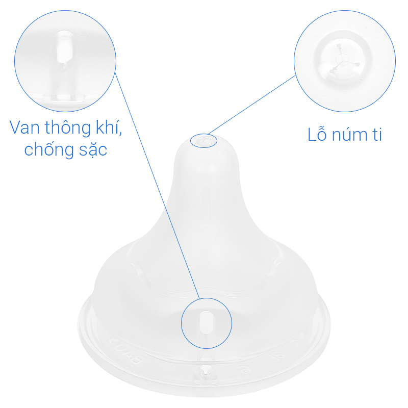 Bộ 2 núm ti Pigeon Softouch cổ rộng size M (3 - 6 tháng) 37
