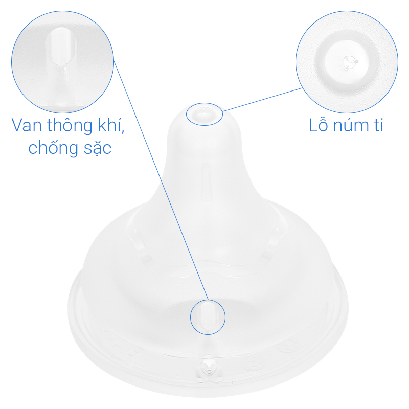 Bộ 2 núm ti Pigeon Softouch cổ rộng size M (3 - 6 tháng) 8