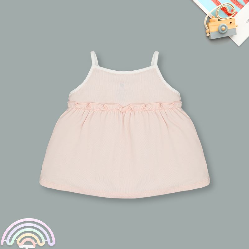 Bộ sát nách bé gái Lullaby NH315N màu hồng 3
