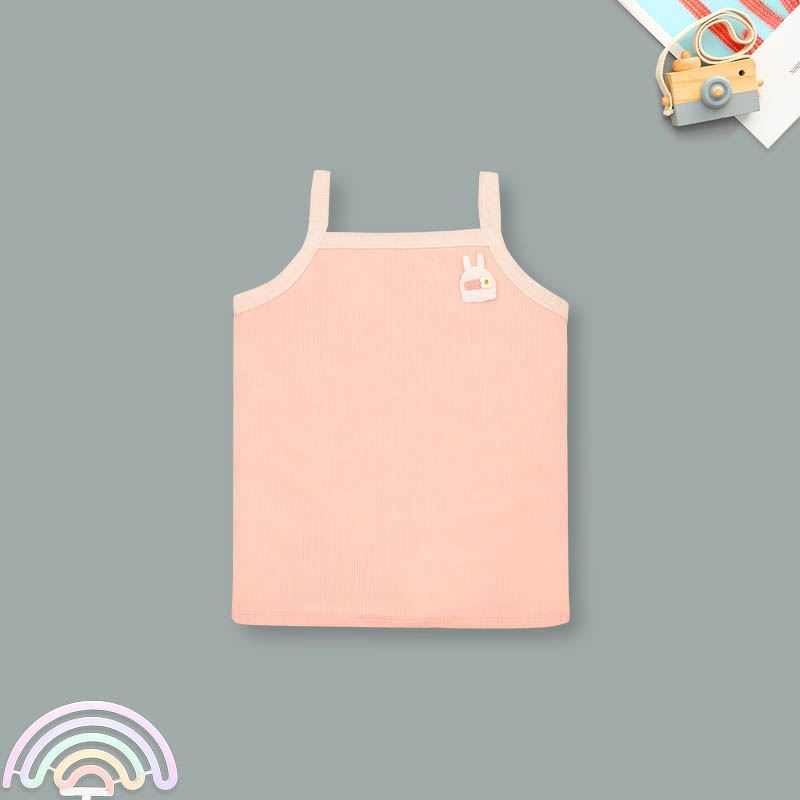 Bộ sát nách bé gái Lullaby NH397N màu cam 2