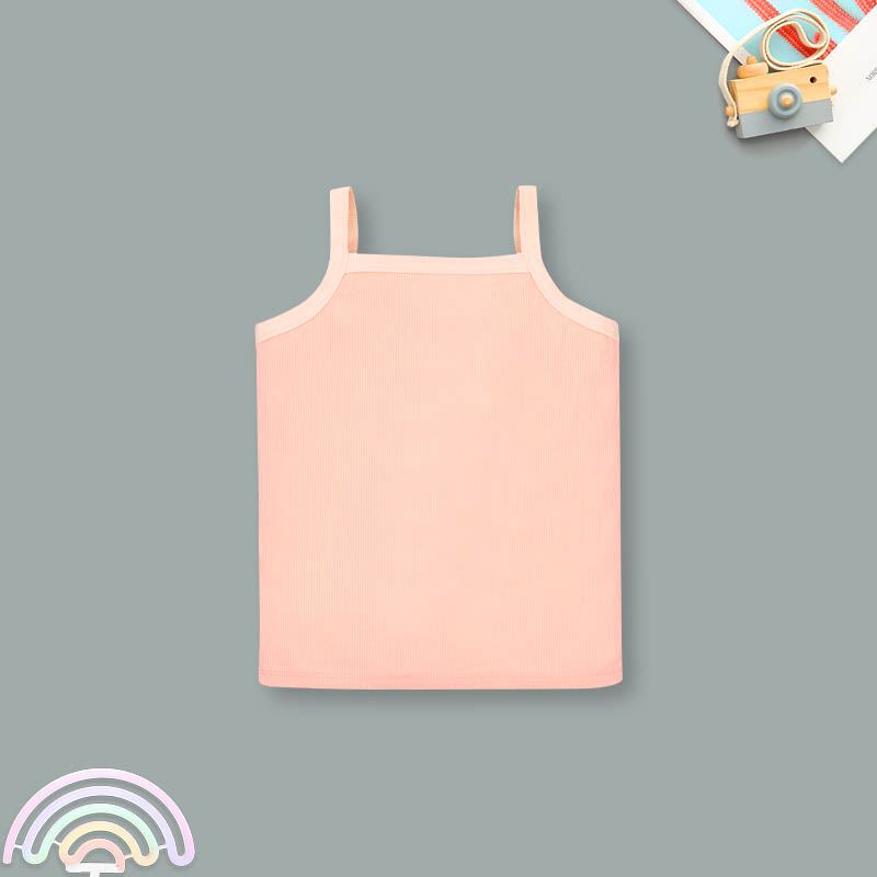 Bộ sát nách bé gái Lullaby NH397N màu cam 3