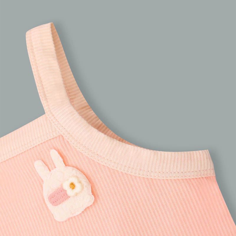 Bộ sát nách bé gái Lullaby NH397N màu cam 5