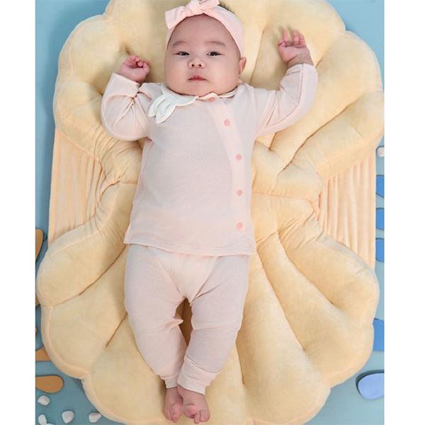 Bộ tay dài bé gái Lullaby modal hồng