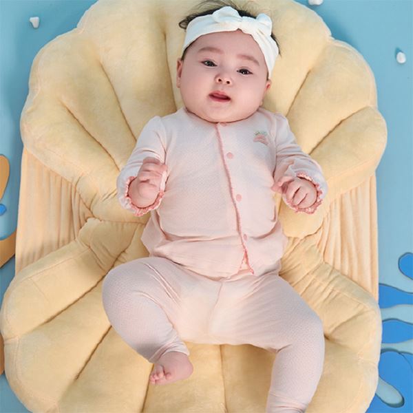 Bộ tay dài bé gái Lullaby modal hồng