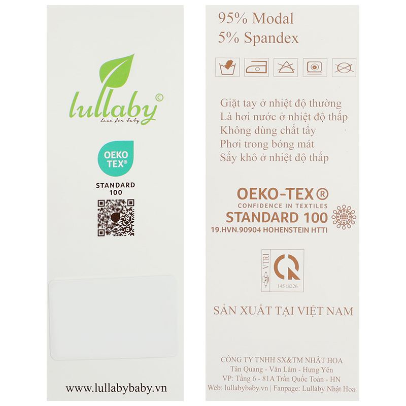 Bộ tay dài bé trai cài giữa Lullaby NH337N màu xanh dương 13