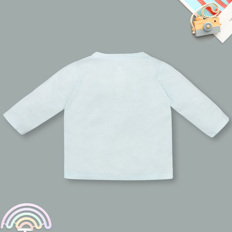 Bộ tay dài bé trai cài giữa Lullaby NH337N màu xanh dương 3