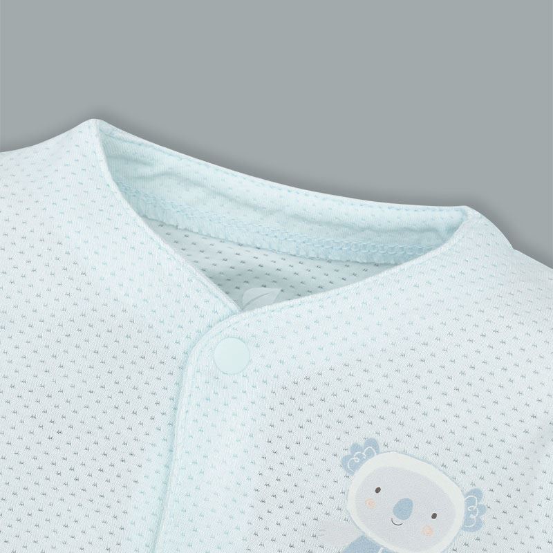 Bộ tay dài bé trai cài giữa Lullaby NH337N màu xanh dương 4