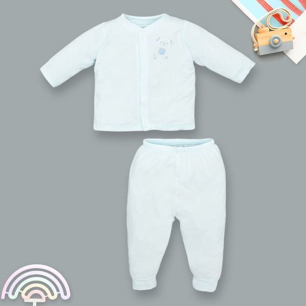 Bộ tay dài bé trai Lullaby modal xanh dương