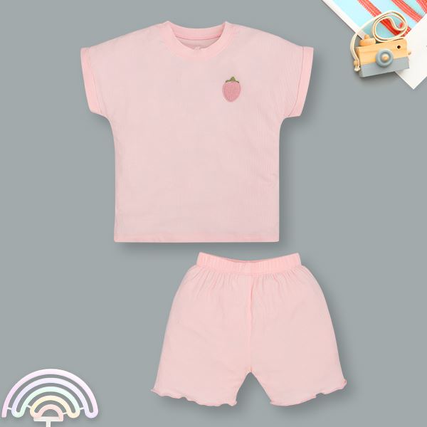 Bộ bé gái Lullaby bamboo hồng