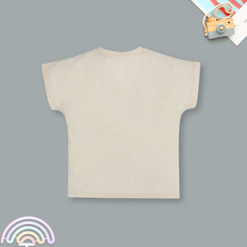 Bộ tay ngắn bé trai Lullaby NH394N màu be 3