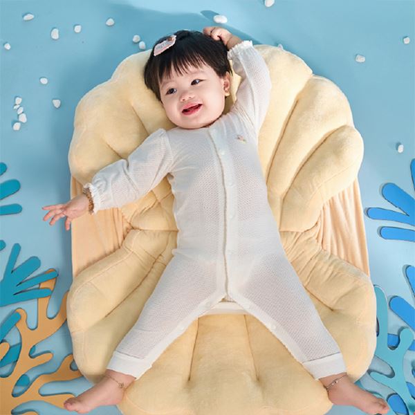Bodysuit bé gái Lullaby modal trắng