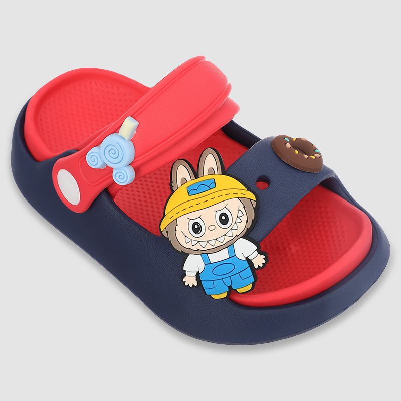 Dép sục cho bé Á Châu Avakids AC68 màu đỏ - xanh đen 2