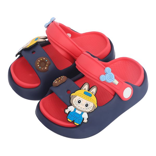 Dép sục Á Châu Avakids AC68 màu đỏ - xanh đen