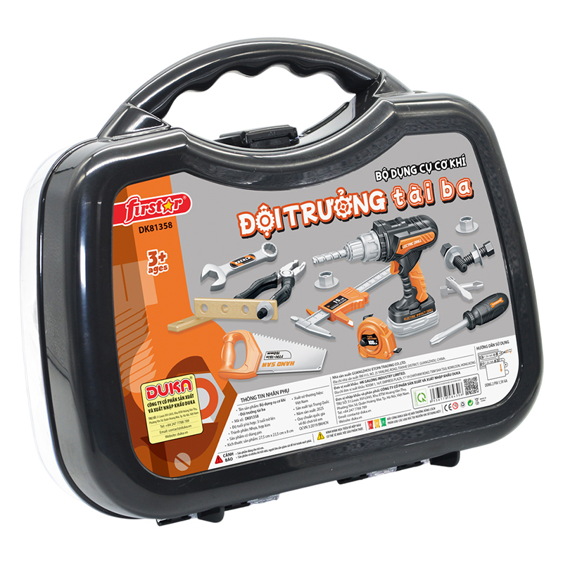 Đồ chơi bộ dụng cụ cơ khí đội trưởng tài ba Firstar DK81358 3