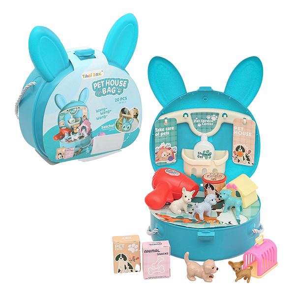 Đồ chơi túi đeo thỏ chăm sóc thú cưng HappyTime 8328