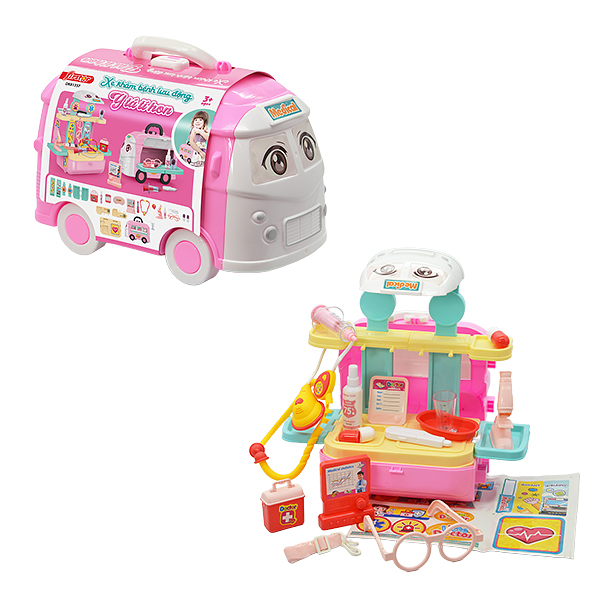 Đồ chơi xe y tá khám bệnh lưu động Firstar DK81357