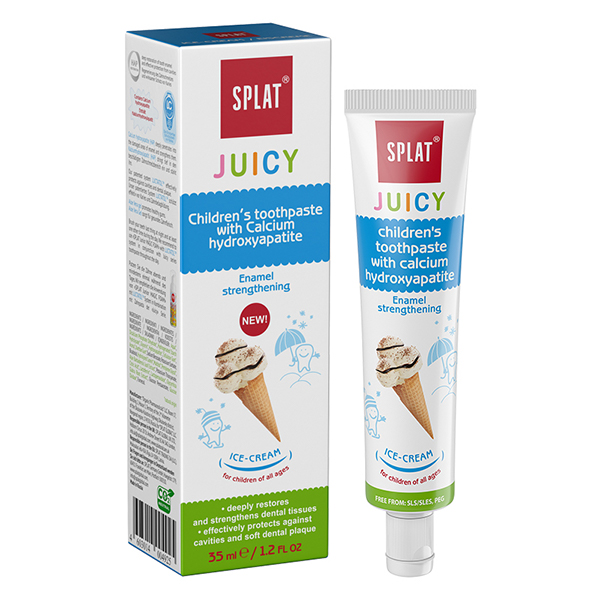 Kem đánh răng cho bé Splat Juicy Ice Cream hương kem 35 ml an toàn, giá tốt - AVAKids.com