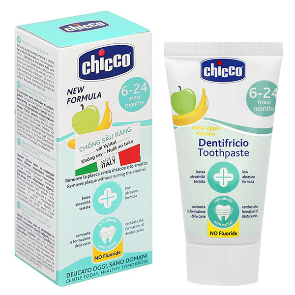 Kem đánh răng hương Chuối - Táo Chicco 6M+