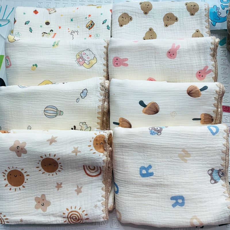 Khăn tắm cotton TOP KIDS 4 lớp 80x100 cm - Màu ngẫu nhiên 9
