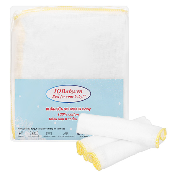 Set 10 khăn sữa IQ Baby cotton