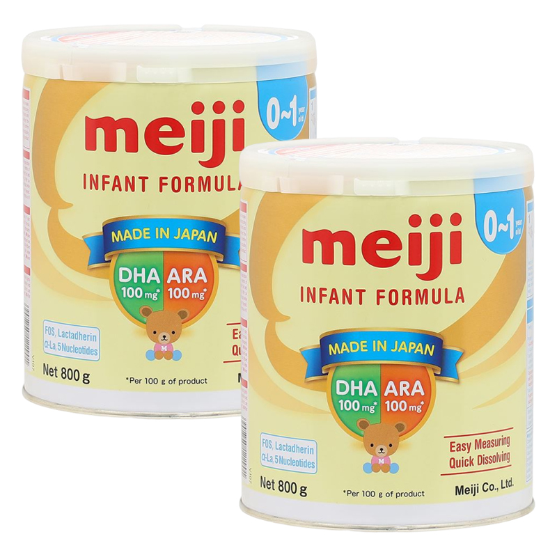Combo 2 hộp sữa bột Meiji Infant Formula 800g (0 - 12 tháng) - Giao bao bì ngẫu nhiên