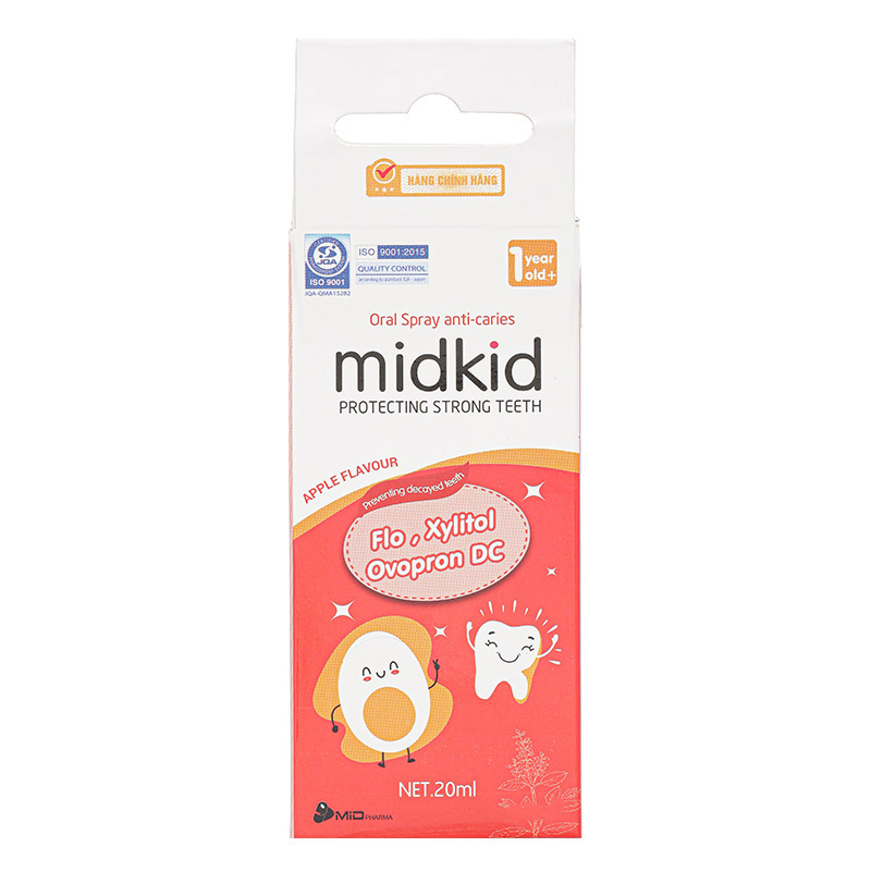 Midkid chống sâu răng hương nho, 30 ml dạng xịt (từ 1 tuổi) 11