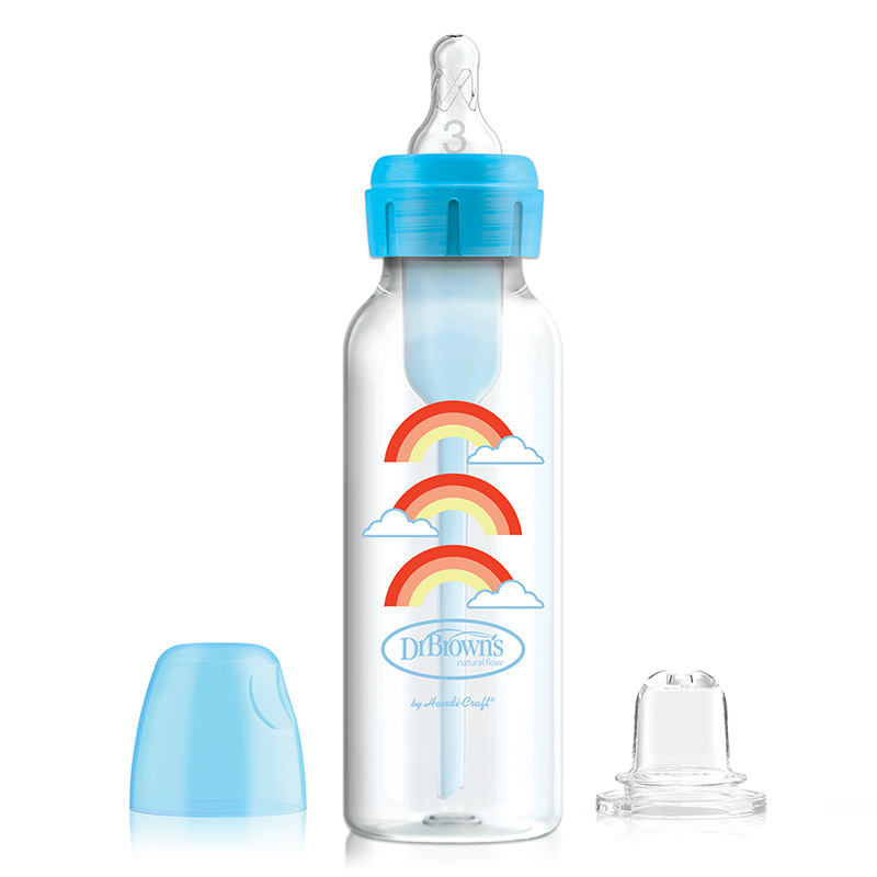 Bình sữa nhựa PP Dr.Browns cổ hẹp 250 ml - Màu hồng (từ 6 tháng) 4