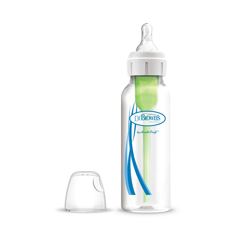 Bình sữa nhựa PP Dr.Brown's cổ hẹp 250 ml (mọi độ tuổi) - Giao ngẫu nhiên 3