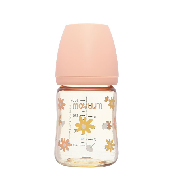 Bình sữa nhựa PPSU Moyuum cổ rộng 270 ml - Hình hoa cúc (từ 2 tháng) 13