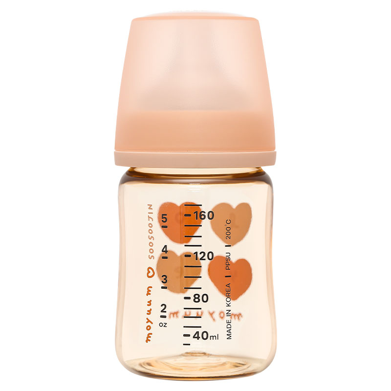 Bình sữa nhựa PPSU Moyuum cổ rộng thế hệ 3 270 ml - Trái tim (từ 3 tháng) 15