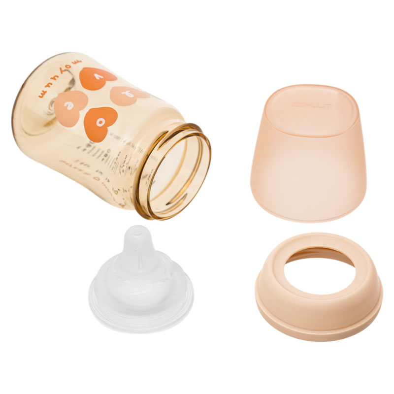 Bình sữa nhựa PPSU Moyuum cổ rộng thế hệ 3 270 ml - Trái tim (từ 3 tháng) 17