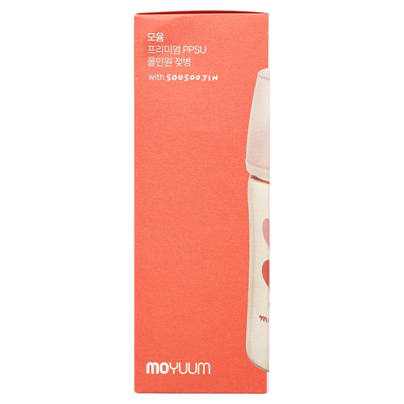 Bình sữa nhựa PPSU Moyuum cổ rộng thế hệ 3 270 ml - Trái tim (từ 3 tháng) 12