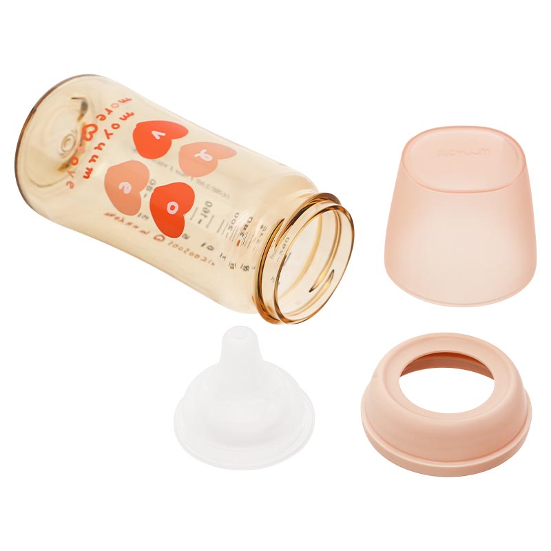 Bình sữa nhựa PPSU Moyuum cổ rộng thế hệ 3 270 ml - Trái tim (từ 3 tháng) 4