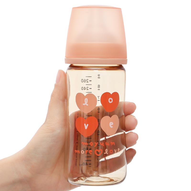 Bình sữa nhựa PPSU Moyuum cổ rộng thế hệ 3 270 ml - Trái tim (từ 3 tháng) 8