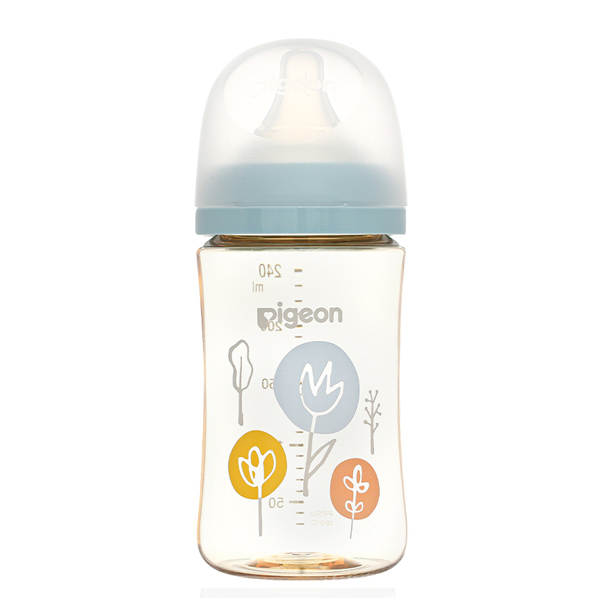Bình sữa nhựa PPSU Pigeon Plus WN3 cổ rộng phiên bản Nhật 160 ml - Hình hoa (0 - 3 tháng) 11