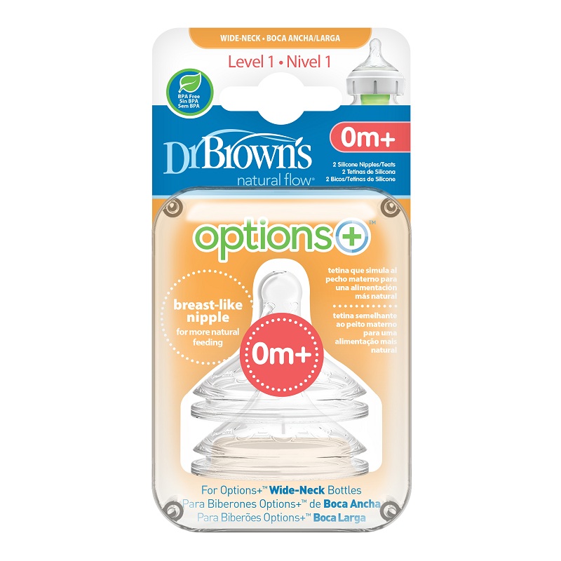 Bộ 2 núm ti Dr.Brown's cổ rộng size Y (từ 9 tháng) 27