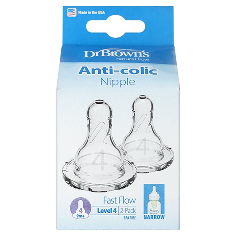 Bộ 2 núm ti Dr.Brown's cổ hẹp size Y (từ 9 tháng) 8